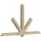 Ekena Millwork Kennewick Rough Sawn Timber Gable Bracket, Douglas Fir, 84"W x 45"H x 4"D x 4"F, 13/12 Pitch GBW084X45X0404KEN00RDF - alternate 4